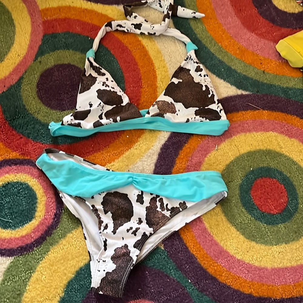 Cow print bikini